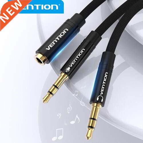 Vention 3.5mm Female to Male 3.5mm Aux Mic Aduio Y Splitter
