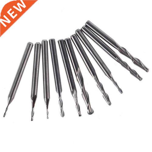 2021 New 10pcs 1/1.5/2.0/2.5/ .175mm Carbide Ball Nose End