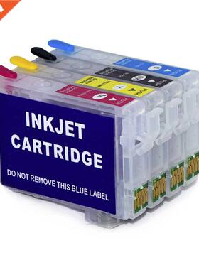 4PC 212 212XL Refillable Ink Cartridge for Epson Expression