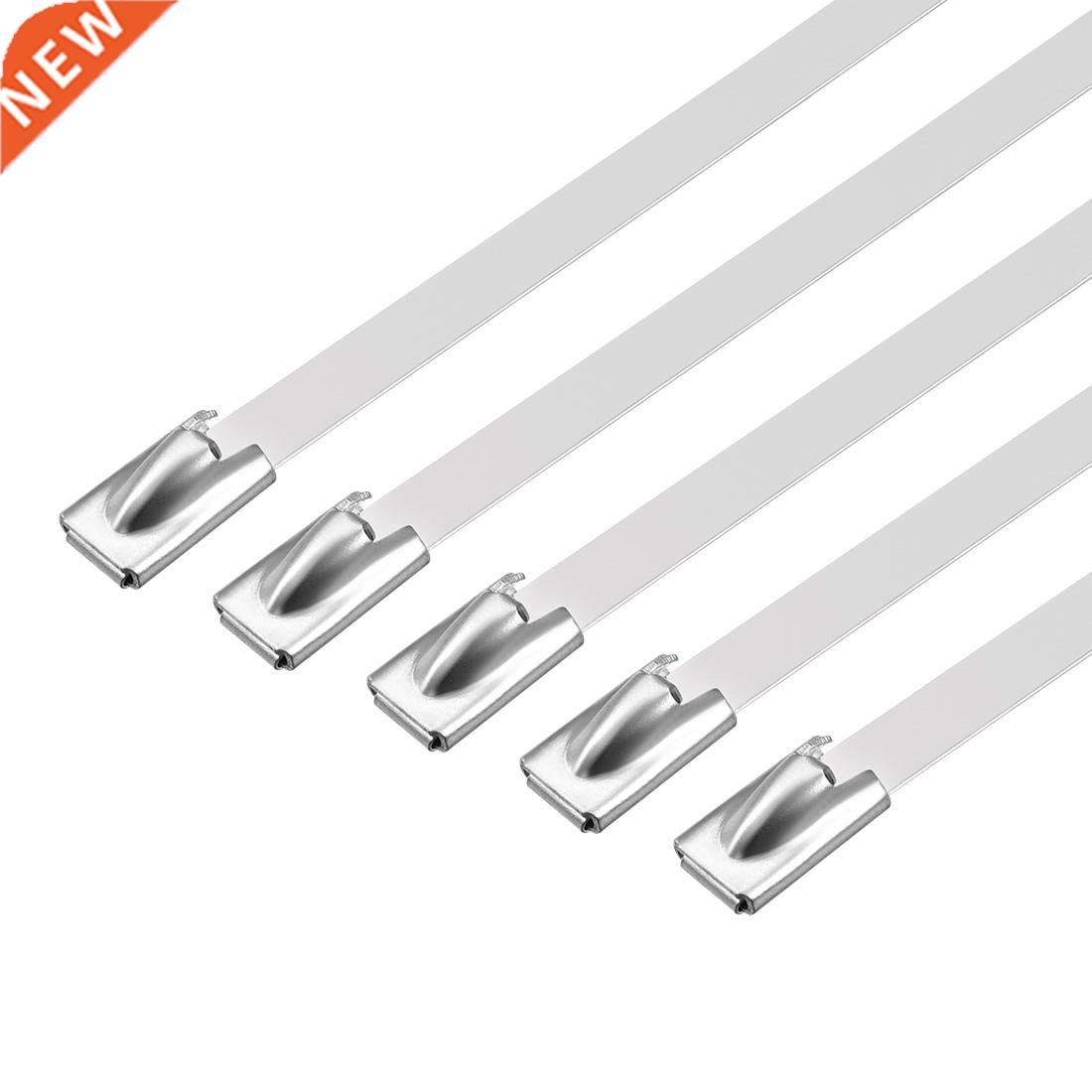 25pcs 26 Inch Stainless Steel Cable Zip Ties 0.18 Inch Width