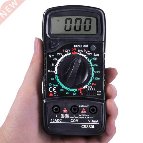 Digital Multimeter Tester A-BF CS830L Voltmeter Ammeter Resi