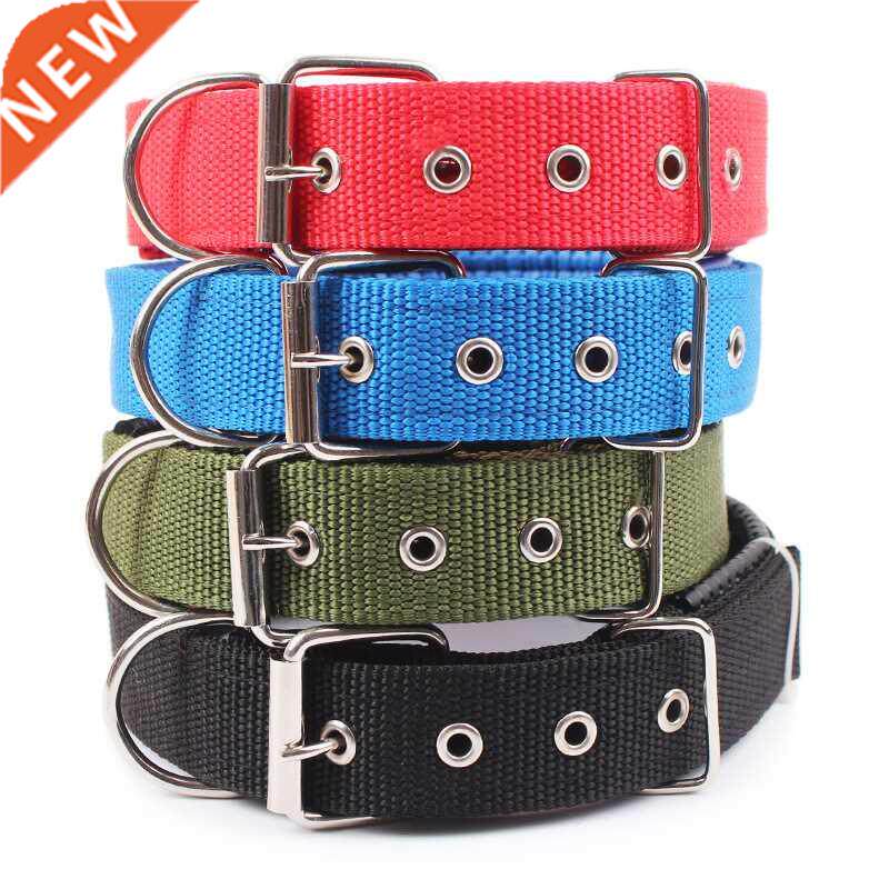 Solid Dog Collars Nylon Dog Collar For Small Medium Large D