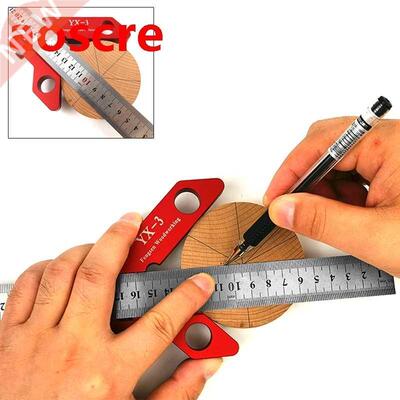 Woodworking Angle Scriber Steel Ruler Positioning Block Line