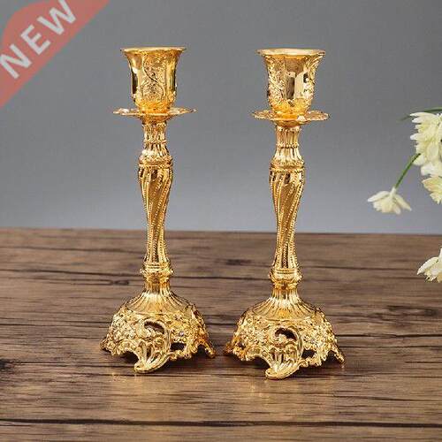 Creative Alloy metal candle holder new European retro