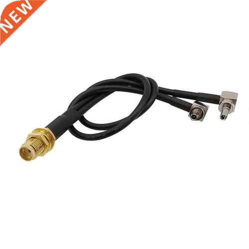 1Pcs RG174 Pigtail Cable SMA Female to Right Angle 2x CRC9 M