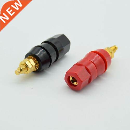2pcs black red Terminals Red Black Connector Amplifier Termi