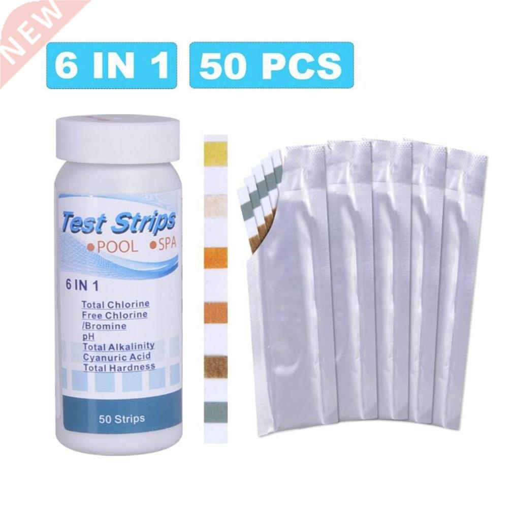 6-In-1 Swimming Pool Test Paper Water Quality Test Strips fo