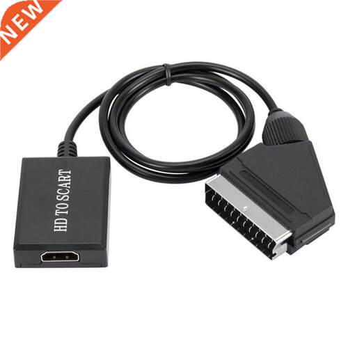 Portable HDMI-compatible toScart Cable Converter 720P / 1080