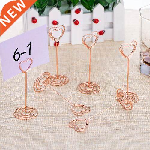12 Table Holder Heart Shape Picture Holder Note Photo Stand