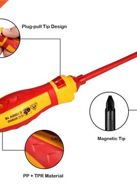 13pcs Screwdrivers 1000V Changeable Insulated Screwdrivers