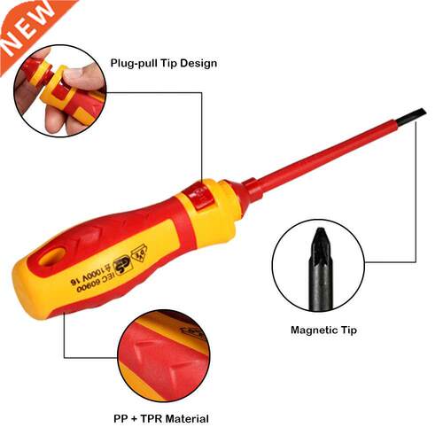 13pcs Screwdrivers 1000V Changeable Insulated Screwdrivers