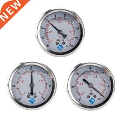 1/4 BSP Back Compound Pressure Vacuum Gauge Glycerine Filled