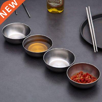 1Pc Stainless Steel Seasoning Sauce Dish Small Dish Dip