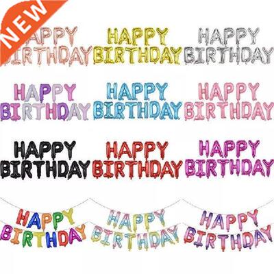1Pcs Happy Birthday Balloons Foil Letter Balloon Birthday