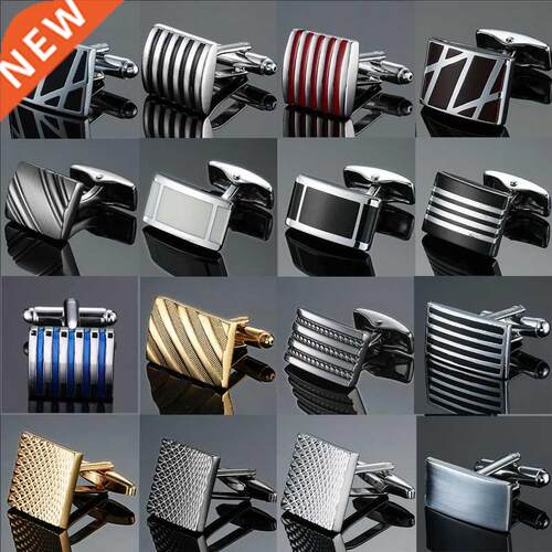 Copper quality enamel square stripes gold silvery black flow