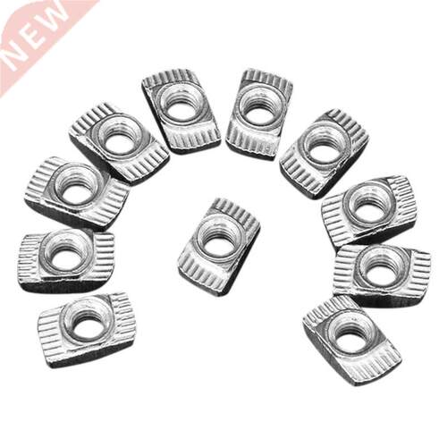 100 pcs M5 Hammer Nut Carbon Steel Aluminum Connector T Fast