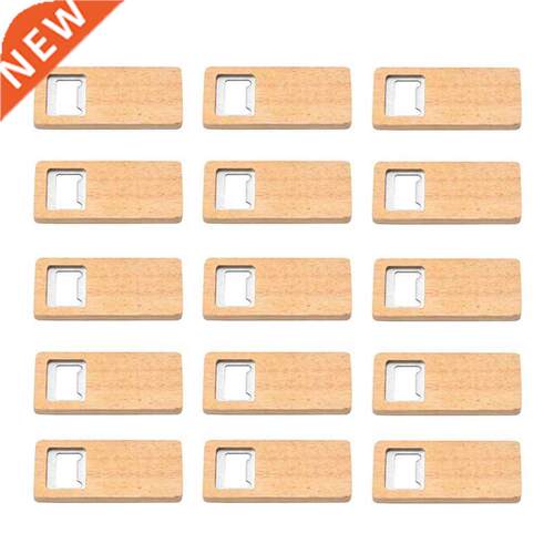 15Pcs Wood Beer Bottle Opener Wooden Handle Corkscrew