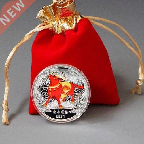 2021 Year of The Ox Commemorative Coin Lucky China Souvenir