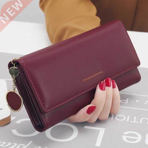 aliwood New Fashion Women Wallets Brand Letter Long Tri-fold