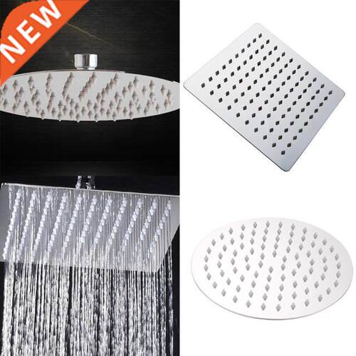 8 Inch Round Square Stainless Steel Shower Head Adjustable B