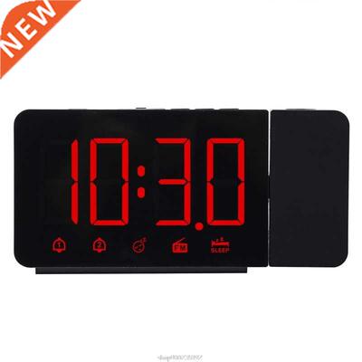 LED Digital 2 Alarm Clock USB Electronic Desktop Watch Wake