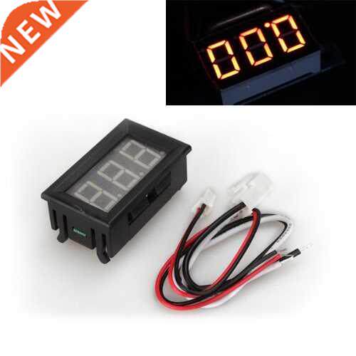 LED Ampere Meter AMP Panel Meter Ammeter DC 0 - 10A Gelb Neu