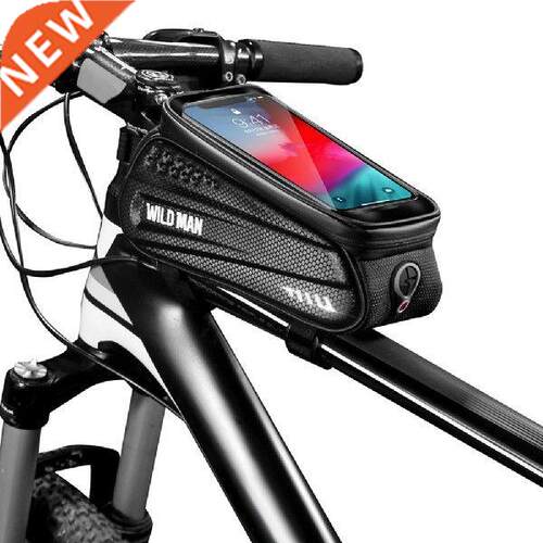 Bike Phone Front Frame Bag Waterproof Bicycle Top Tube Bag