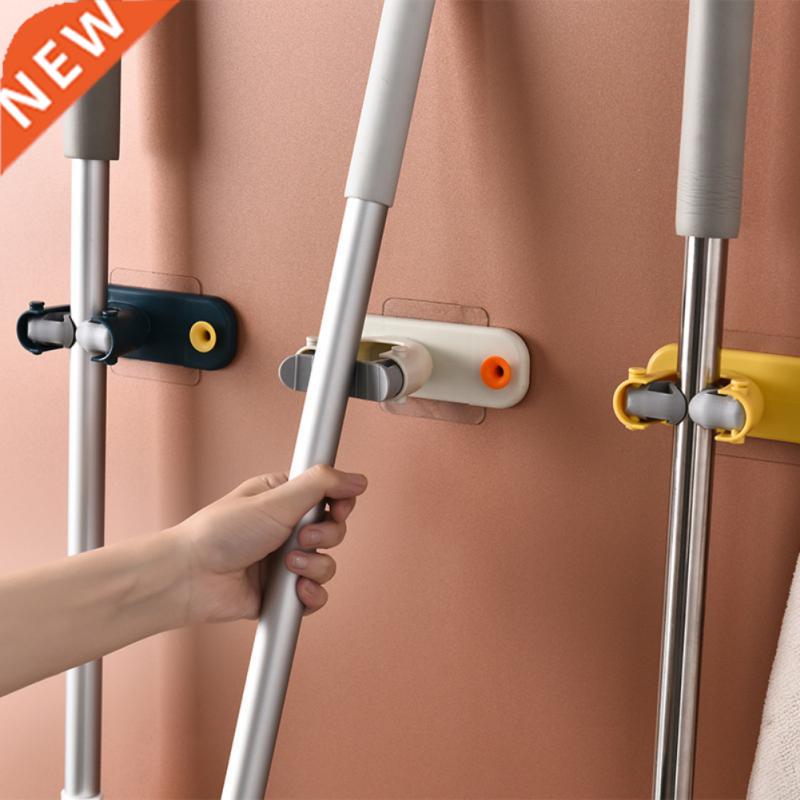 Multifunctional Mop Clip Hook Kitchen Shelf Storage Brush