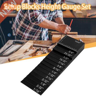 15pcs Setup locks Height Gauge Set Woodworking Precision Al