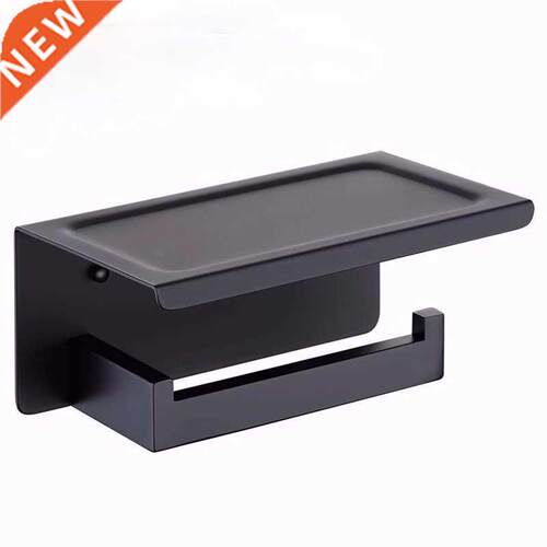 Toilet Paper Holder with Shelf, Stainless Steel Paper Roll H