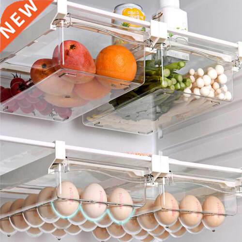 Plastic Cle Fridge Organizer Slide Under Shelf Drawer Box