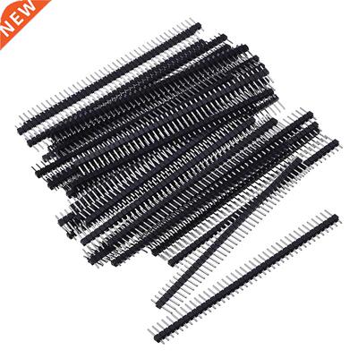 50 Pack Single Row 40 Pin 2.54 mm Male Pin Header Connector