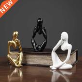 Nordic Abract Figurine Thinker Home atue Crafts Resin