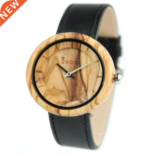 2022 New REDEAR Fashion Men Women Bamboo Watches Leather Ban