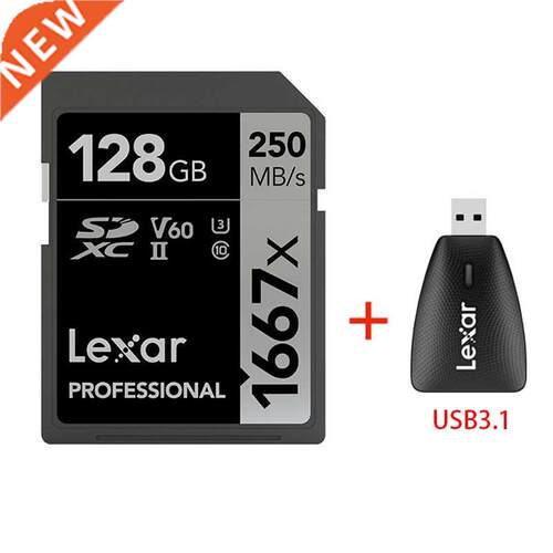Lexar SD Card 1667X Original 250MB/s 64GB 128GB 256GB SDXC