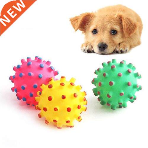 Pet Rubber Ball Funny Trick Toy For Dogs Chew Squeaker