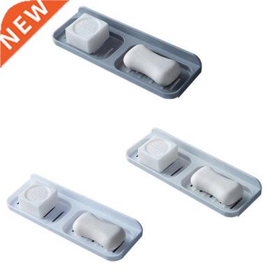 Double-layer Drawer Soap Dish Wall-mounted Drain Soap Rack D