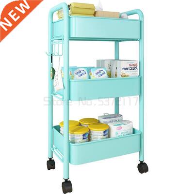 Trolley rack kitchen multi-layer storage rack bathroom