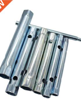 7PC Metric Tubular Box Wrench Set 6-17mm Tube Bar Spark-Plug