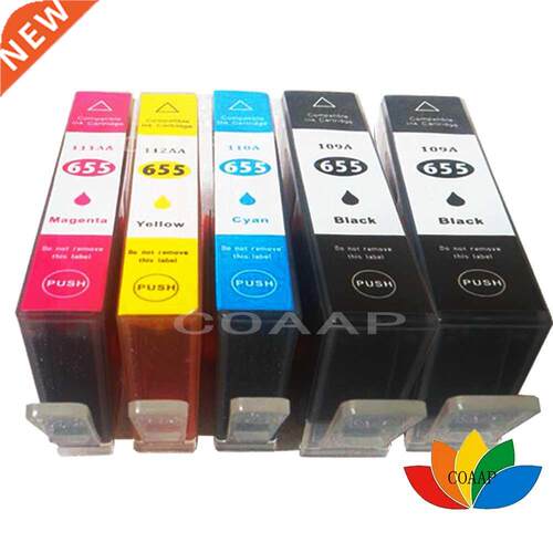 5 Compatible HP 655 hp655 ink cartridge FOR HP deskjet 525