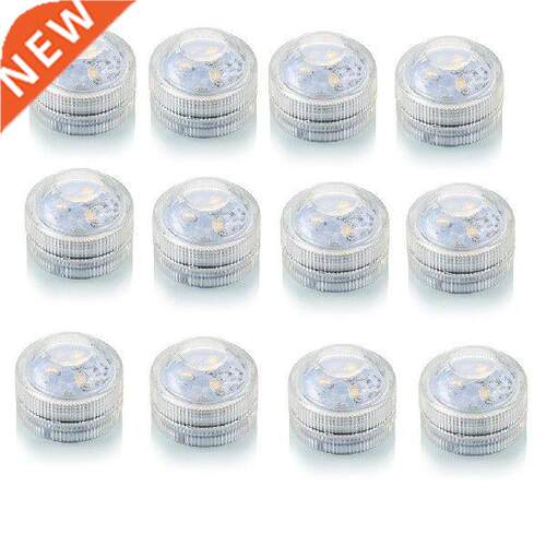 12 Packs Candle Light Three Lights LED Waterproof Luminous