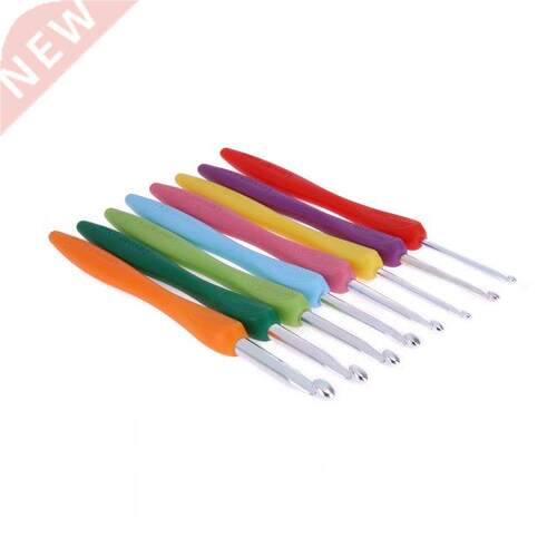 Crochet Hook Set 2.5-6.0mm 8pcs/set Aluminum Ergonomic Croch