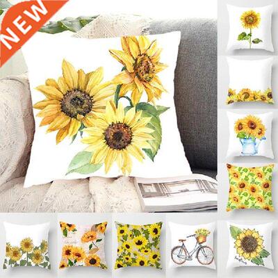 45X45cm New Hand-Painted Sunflower Flowers Home Decorative