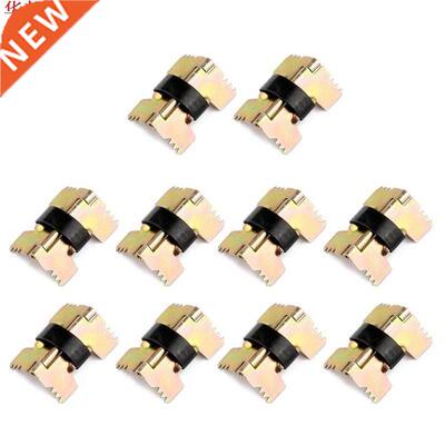 10Pcs Vintage MIni Size Self-Closing Metal Spring Hinges For