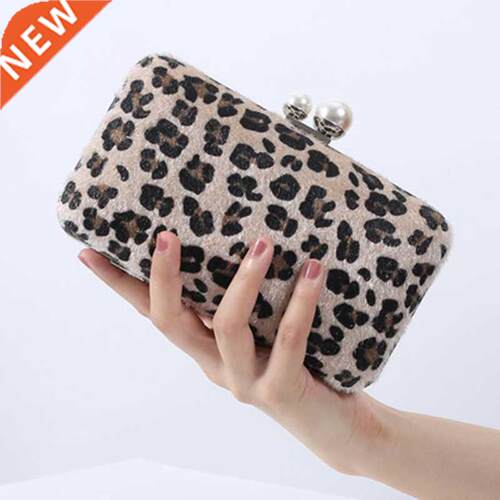 Bags for women 2021 Dinner clip bag leopard print fashion te