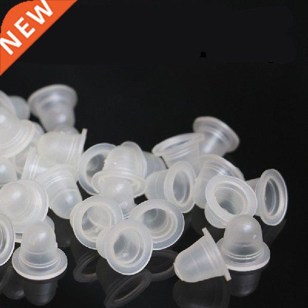 100PCS/Lot Soft Tattoo Ink Cup Cap Pigment Silicone Holder