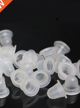 100PCS/Lot Soft Tattoo Ink Cup Cap Pigment Silicone Holder
