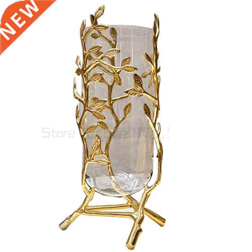 Home accessories metal Glass Vase ornaments European-style