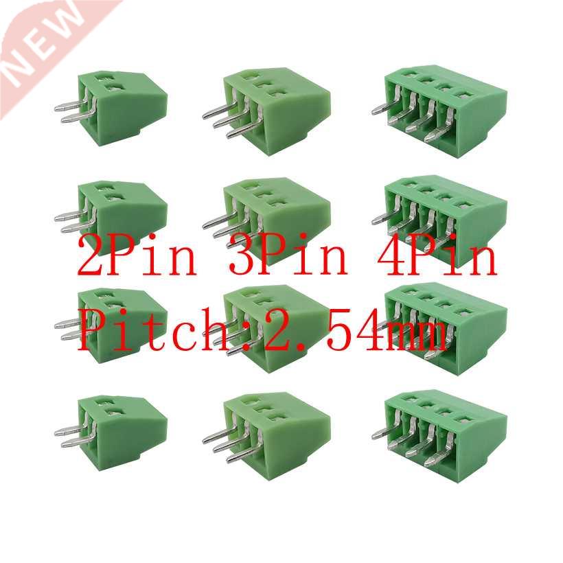 10Pcs 2.54mm Pitch 2 Pin 3 Pin 4 Pin PCB Mount Screws Termin