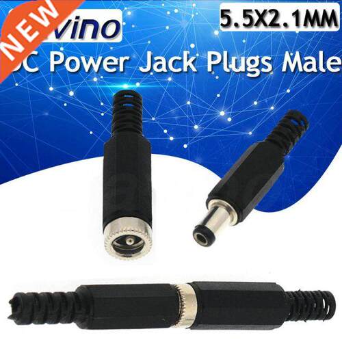 DC Power Jack Plugs Male / Female Socket Adapter Connectors